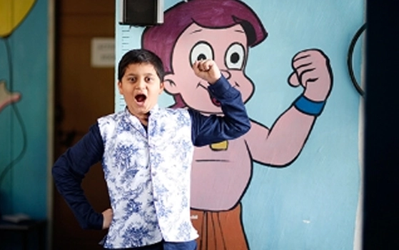Student participating in a holistic education activity