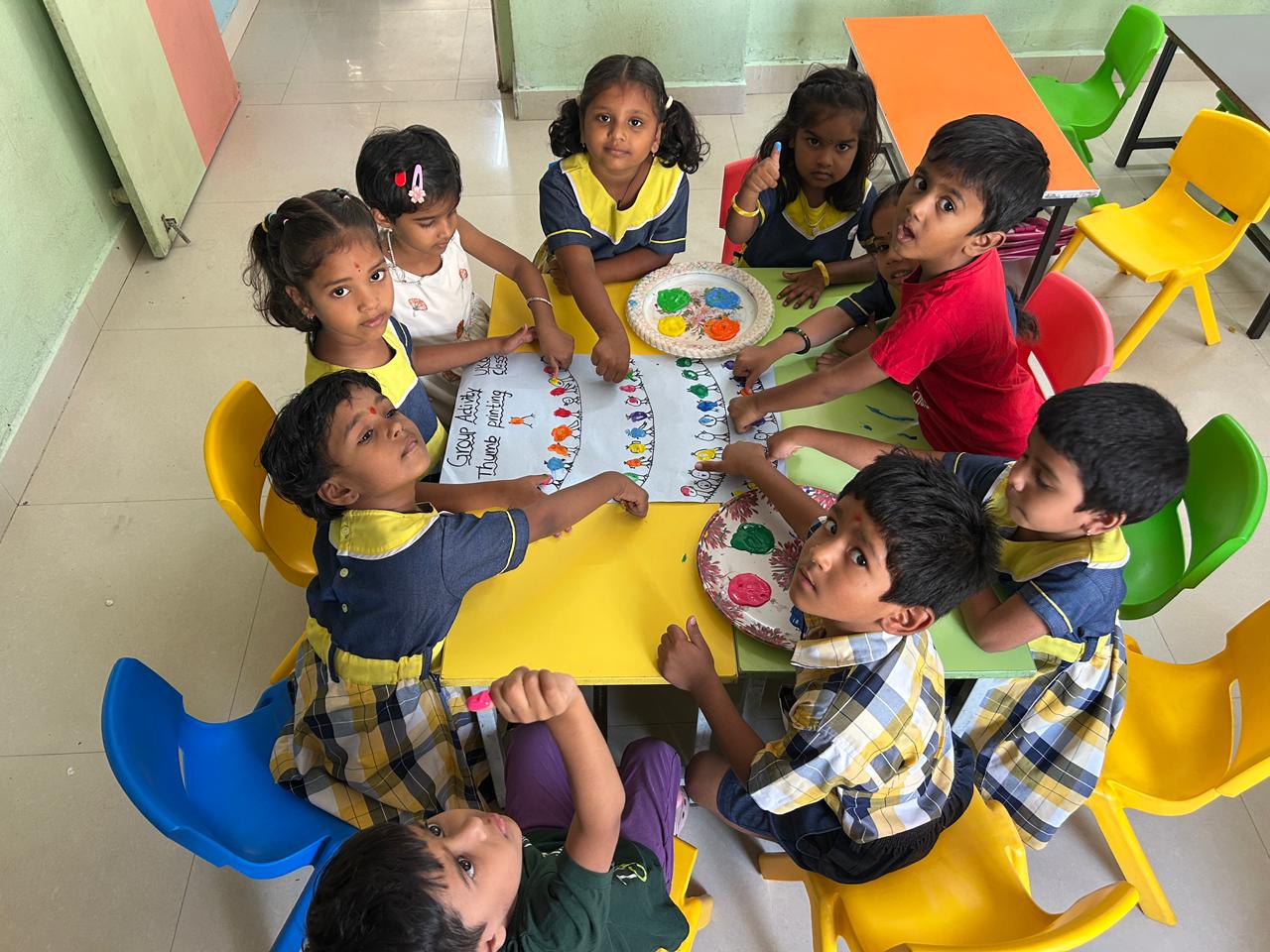 Student participating in a holistic education activity
